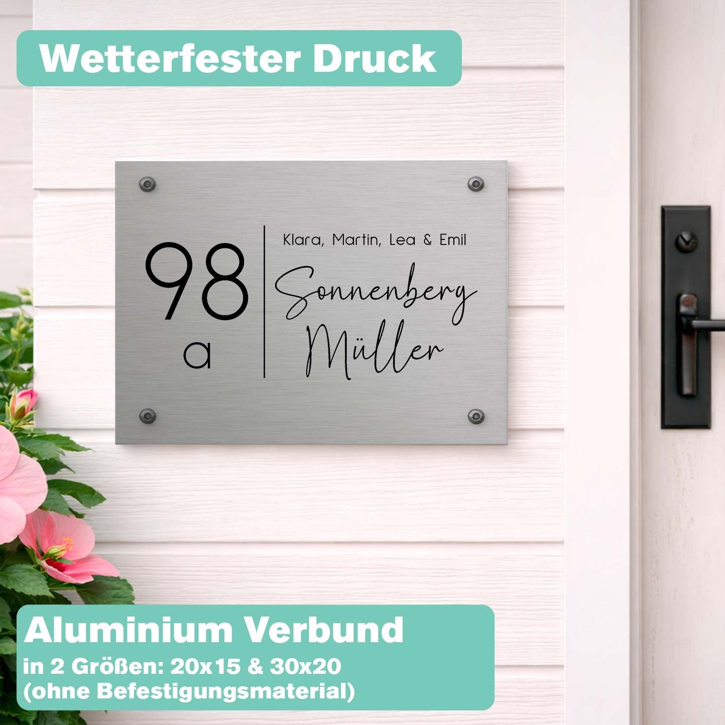 Namensschild Haustür merchOne