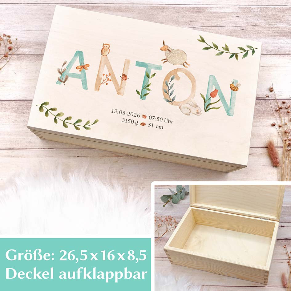 Erinnerungsbox Geschenk Babys Herzensprojekt Manufaktur