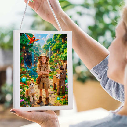 Personalisiertes Kinderposter Blockwelt Herzensprojekt Manufaktur