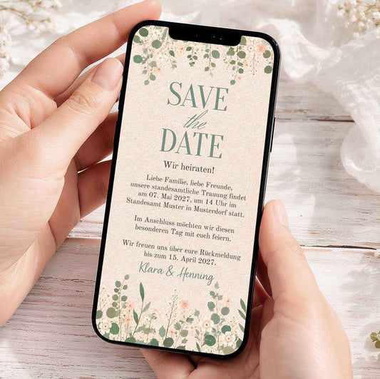 Save the Date Karte Vorlage