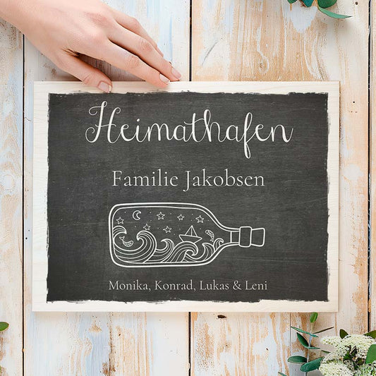 Türschild Heimathafen Herzensprojekt Manufaktur