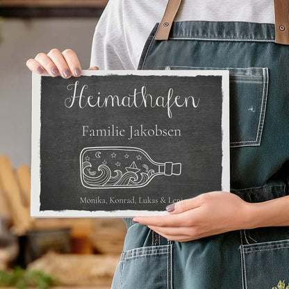 Türschild Heimathafen Herzensprojekt Manufaktur