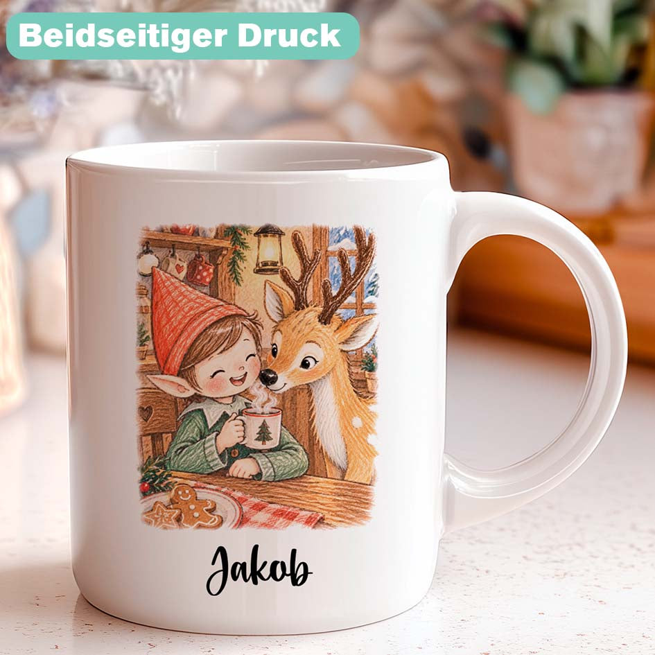 Weihnachtstasse Nisse & Lumi Printify