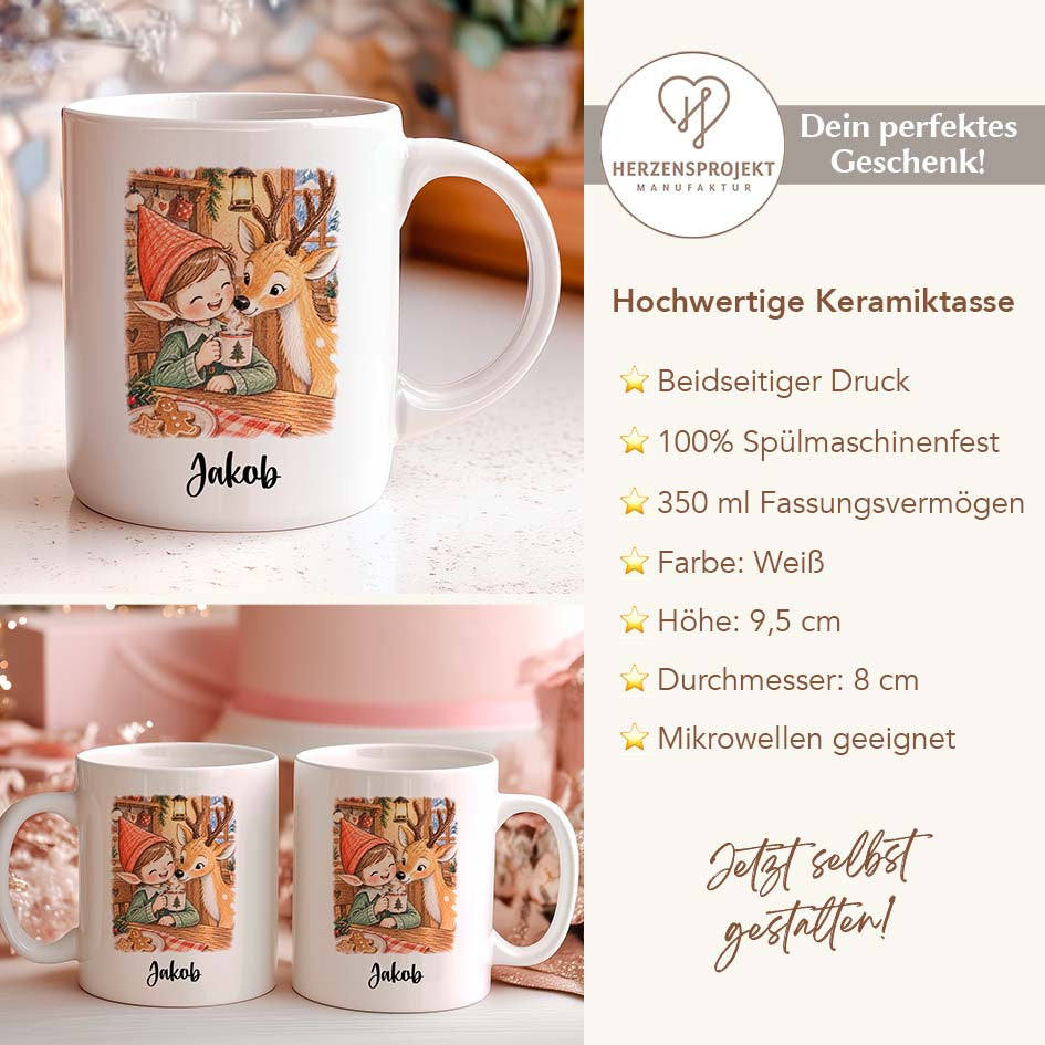 Weihnachtstasse Nisse & Lumi Printify