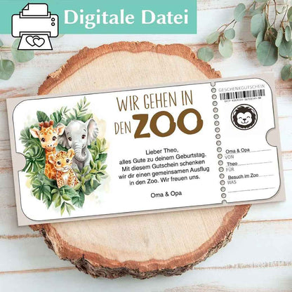 Gutschein Zoobesuch