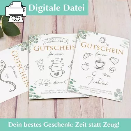 Vorlage PDF Gutschein Frühstücken