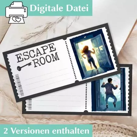 Escape Room Gutschein Vorlage