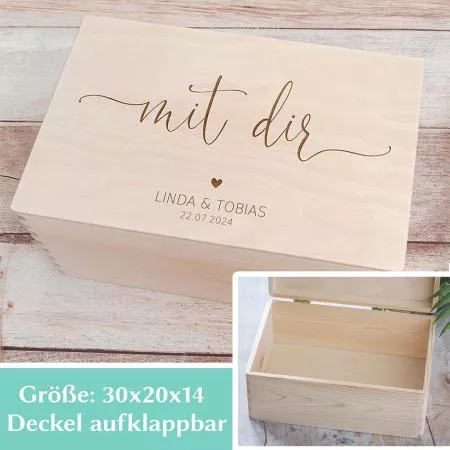 Holzbox Hochzeit personalisiert