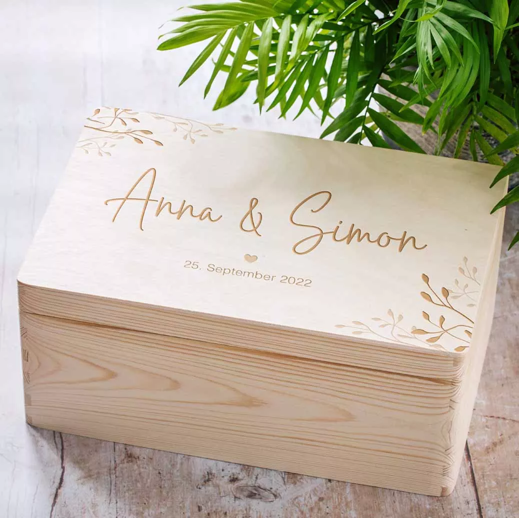 Holzbox zur Hochzeit