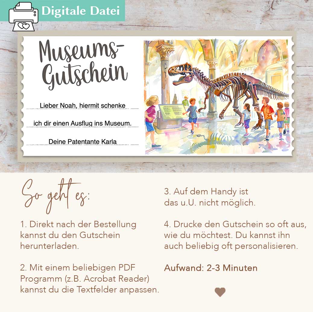 Museum Gutschein für Kinder