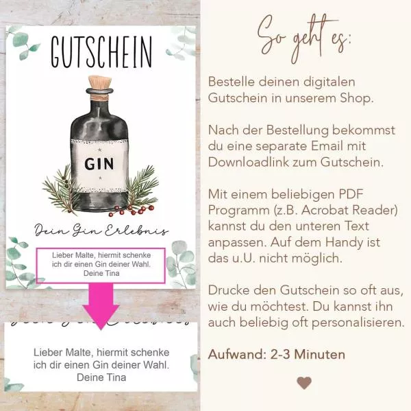 Gin Gutschein PDF
