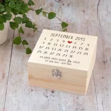 Geschenkbox Mit Datum zum Jahrestag / Hochzeitstag